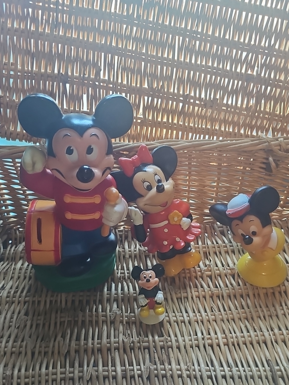 Mickey & Minnie Kids Toy Figures - Red, Black, Yellow